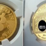 Physical Bitcoin coins for market analysis articles