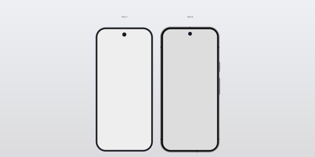 Pixel 11 vs Pixel 10 comparison: Google Pixel 11 and Pixel 10 smartphones side by side